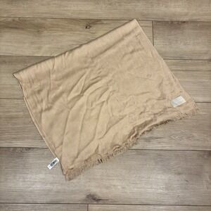 Calvin Klein Women's Soft Lightweight Viscose Wrap Scarf Beige Tan Super Soft OS